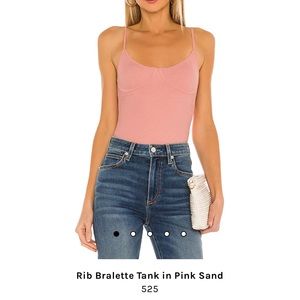 525 Pink Rib Bralette